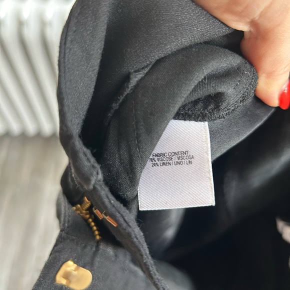 Derek Lam 10 Crosby Wide Legged Cropped Trousers - viscose/linen - Picture 2 of 4